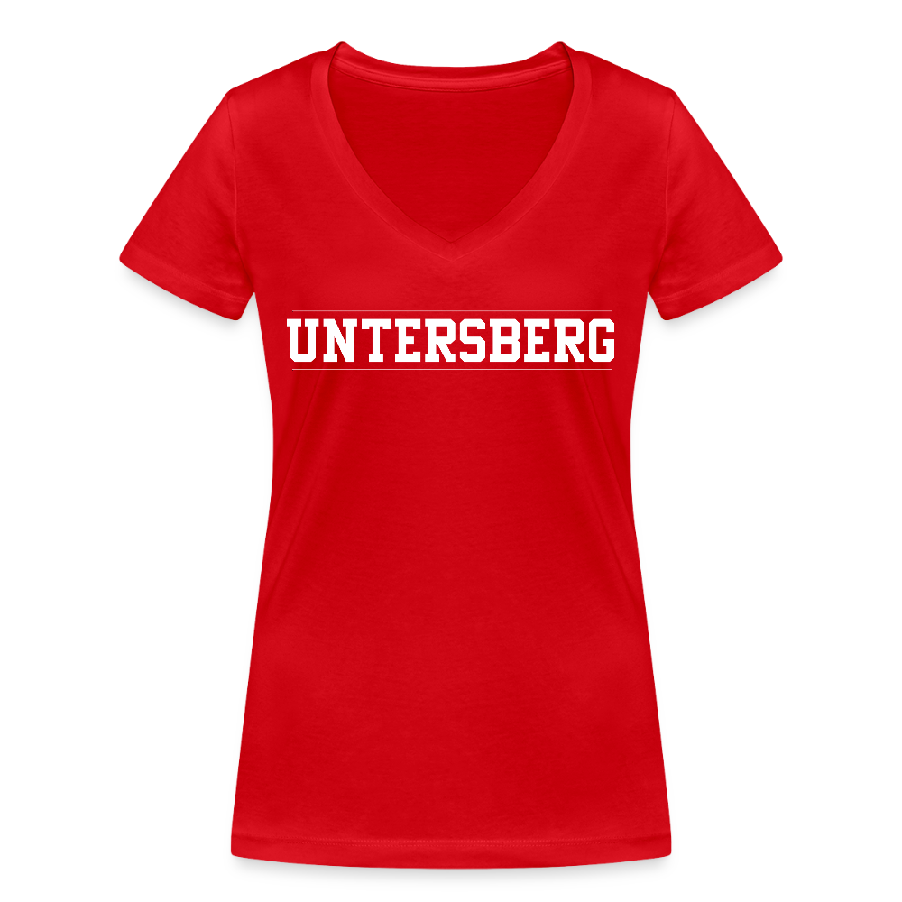 Frauen Bio-T-Shirt mit V-Ausschnitt von Stanley & Stella - Rot