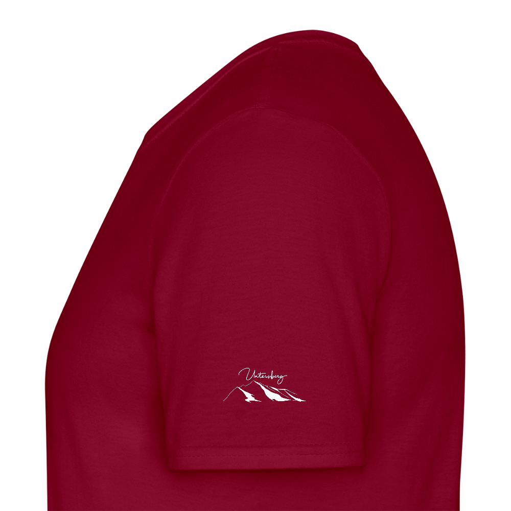 Untersberg Männer Premium T-Shirt vers. Farben 4xDruck Weiss - Ziegelrot