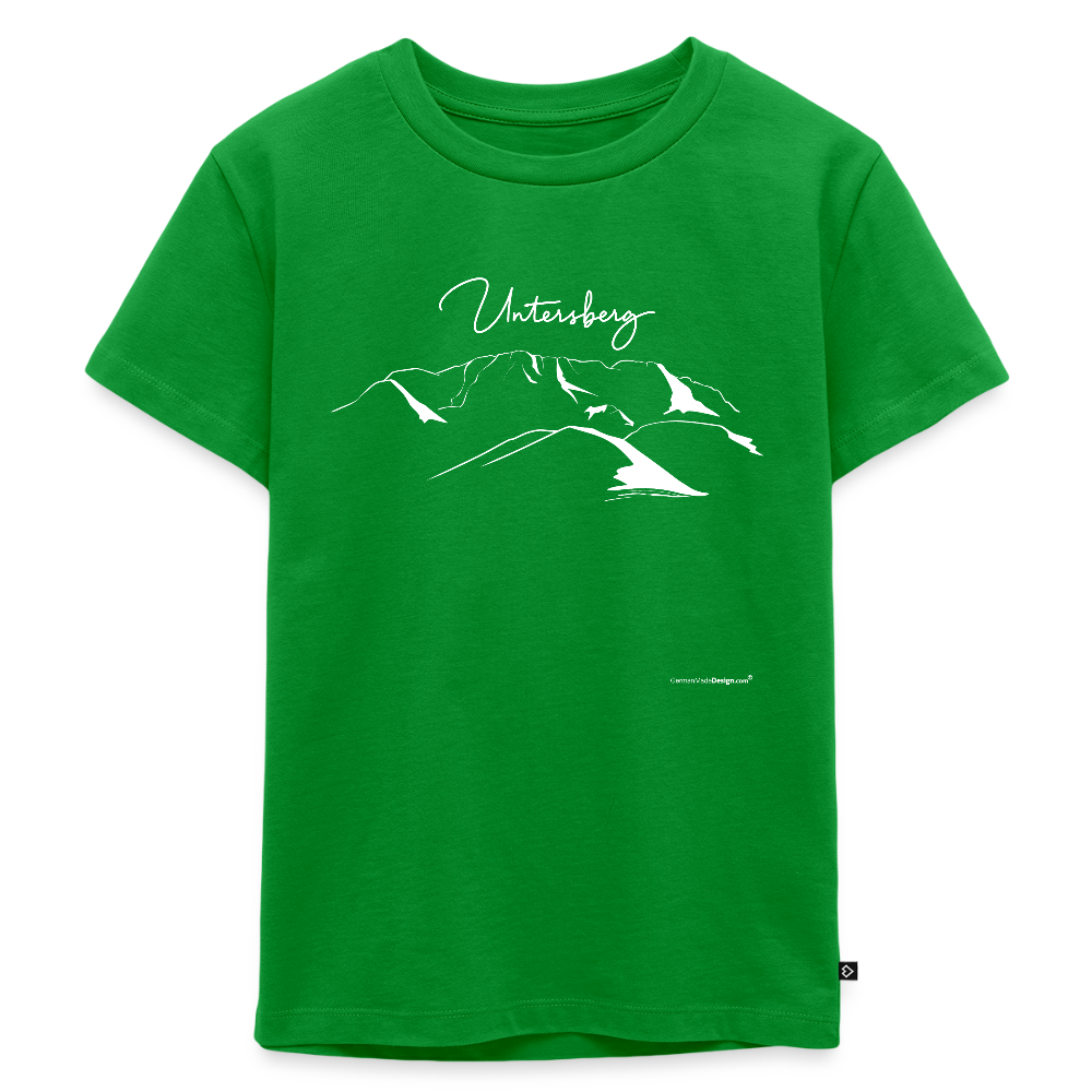 Untersberg Kinder Premium T-Shirt vers. Farben 2xDruck Weiß - Grün