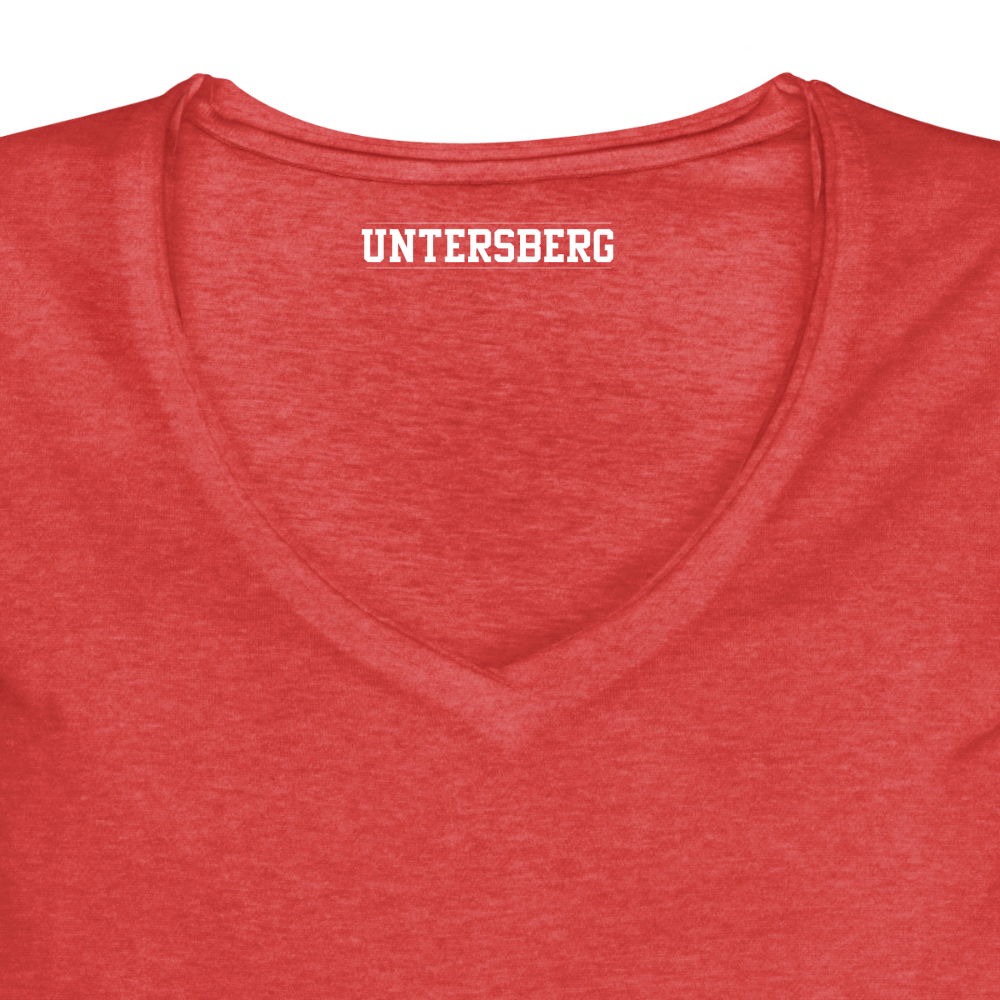 Frauen Vintage T-Shirt - Rot meliert