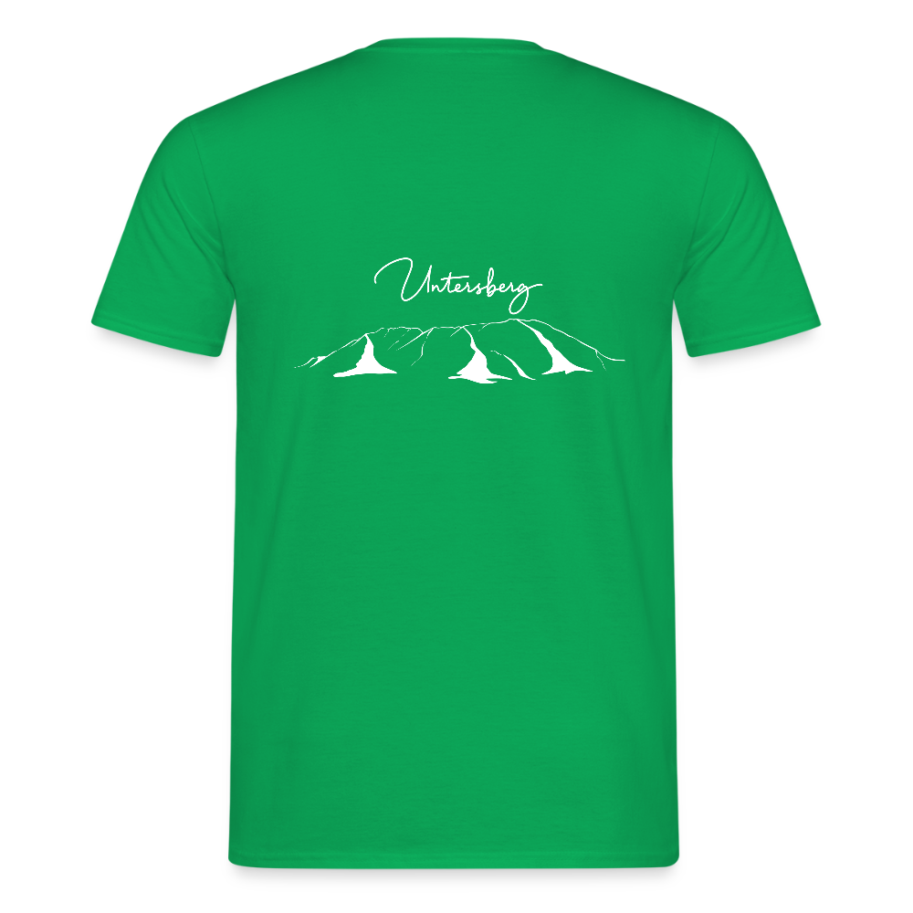Untersberg Männer Premium T-Shirt vers. Farben 4xDruck Weiss - Kelly Green