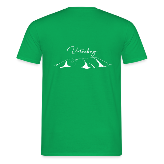 Untersberg Männer Premium T-Shirt vers. Farben 4xDruck Weiss - Kelly Green