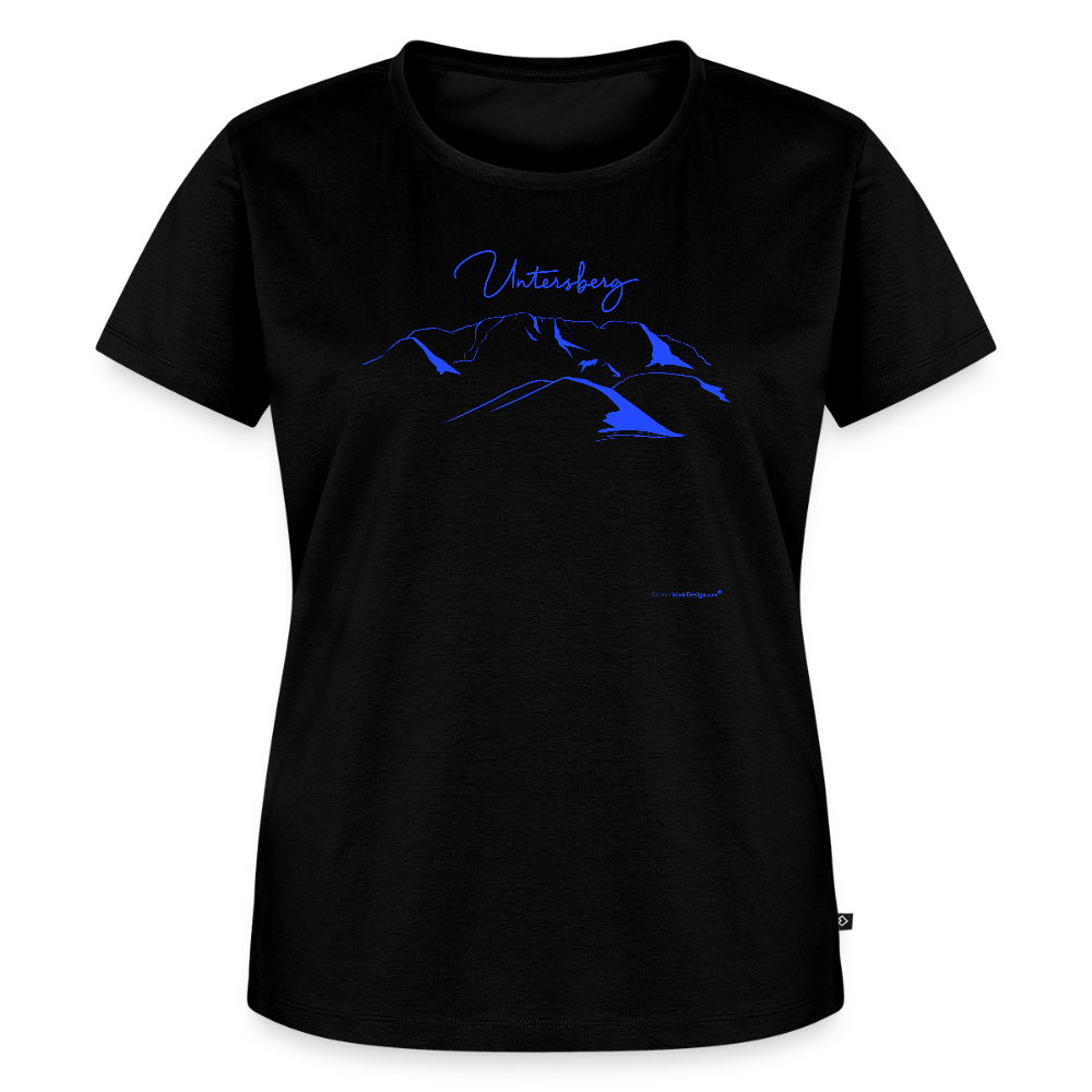 Untersberg Frauen Premium T-Shirt vers. Farben Azurblau - Schwarz