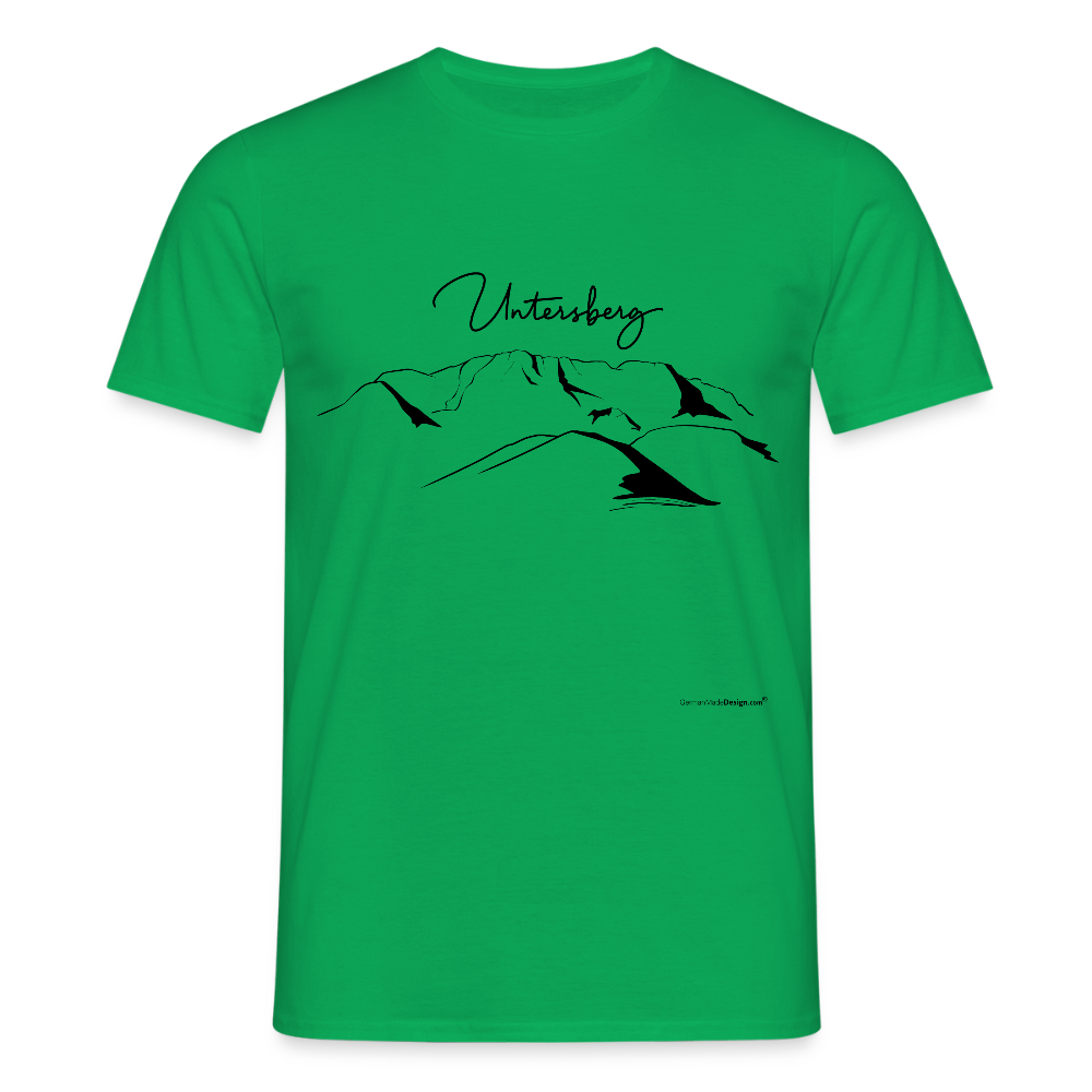 Untersberg Männer Premium T-Shirt in vers. Farben 1xDruck Schwarz - Kelly Green