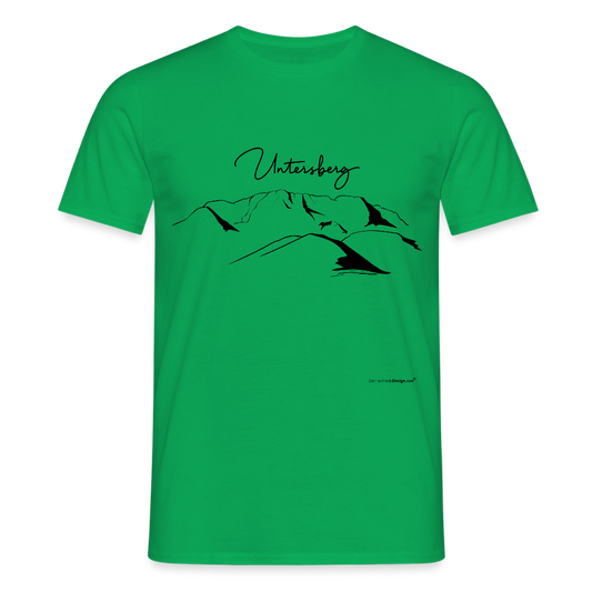 Untersberg Männer Premium T-Shirt in vers. Farben 1xDruck Schwarz - Kelly Green