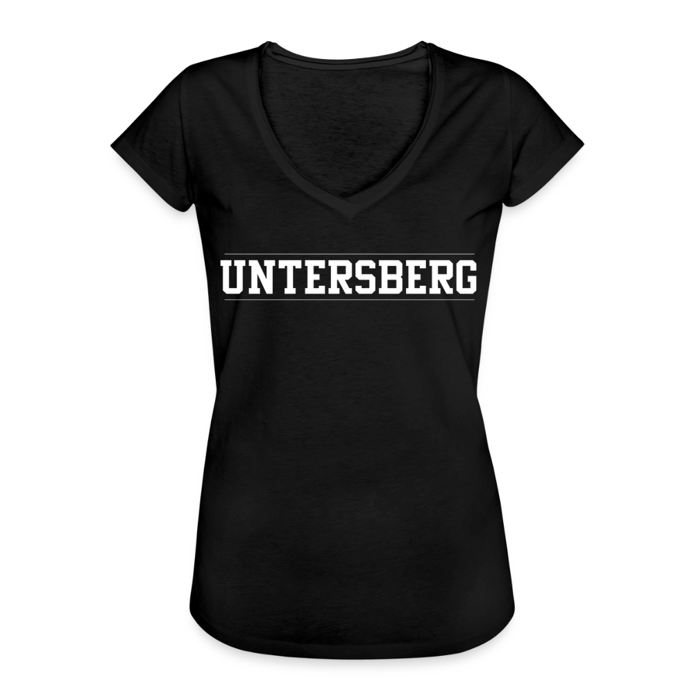 Frauen Vintage Untersberg T-Shirt - Schwarz