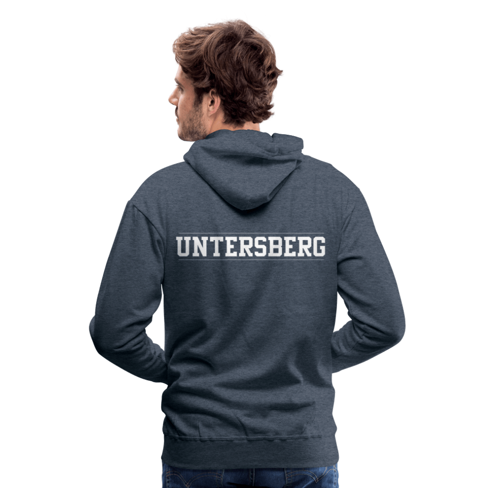 Männer Premium Hoodie - Jeansblau