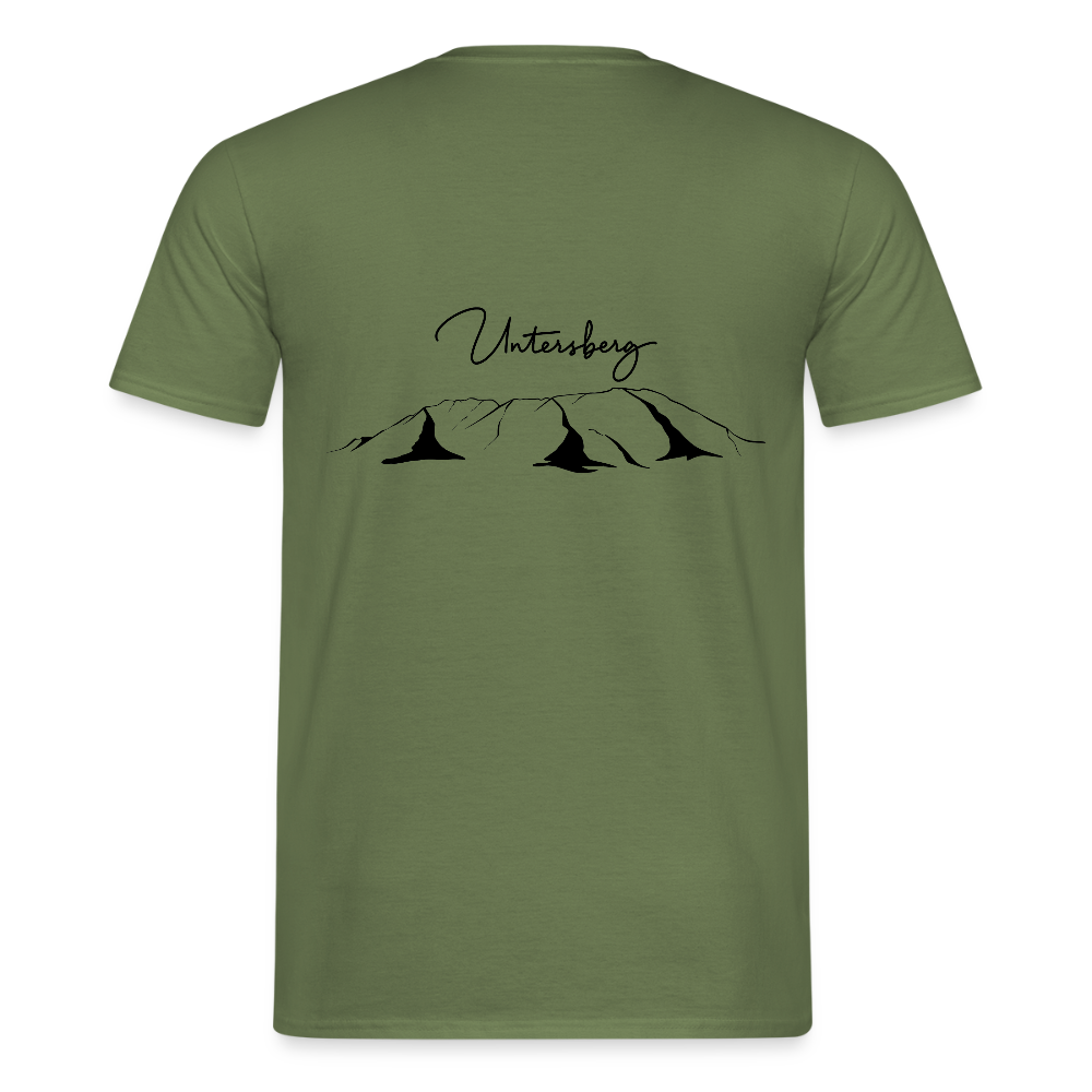 Untersberg Männer Premium T-Shirt vers. Farben 4xDruck Schwarz - Militärgrün