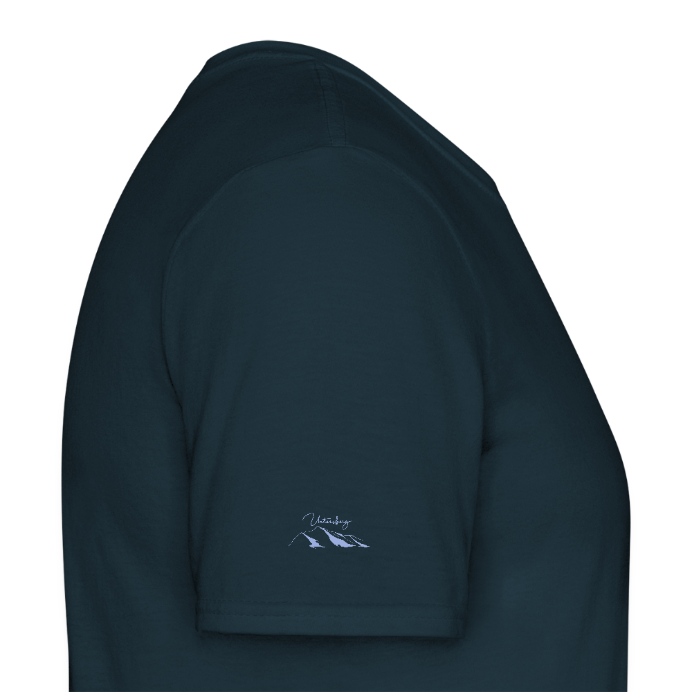 Untersberg Männer Premium T-Shirt Navy 4xDruck Himmelblau - Navy