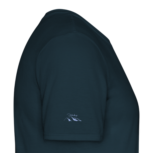 Untersberg Männer Premium T-Shirt Navy 4xDruck Himmelblau - Navy