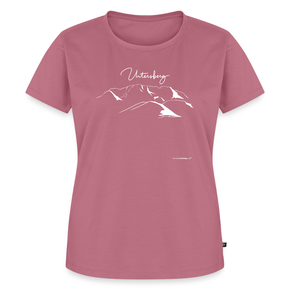 Untersberg T-Shirts Frauen vers. Farben 1xDruck weiss - Mauve