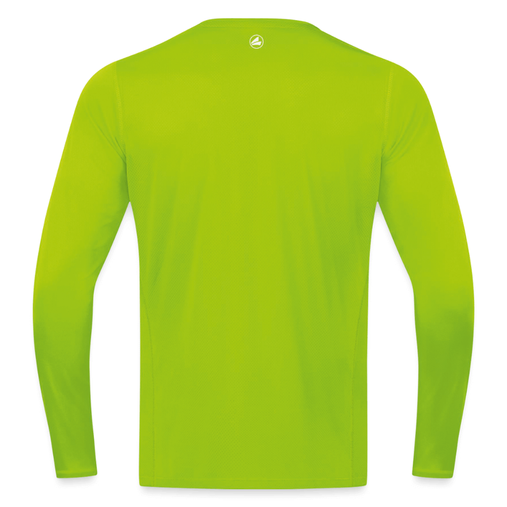 Untersberg Männer JAKO Langarmshirt vers. Farben 1xDruck weiß - Neongrün