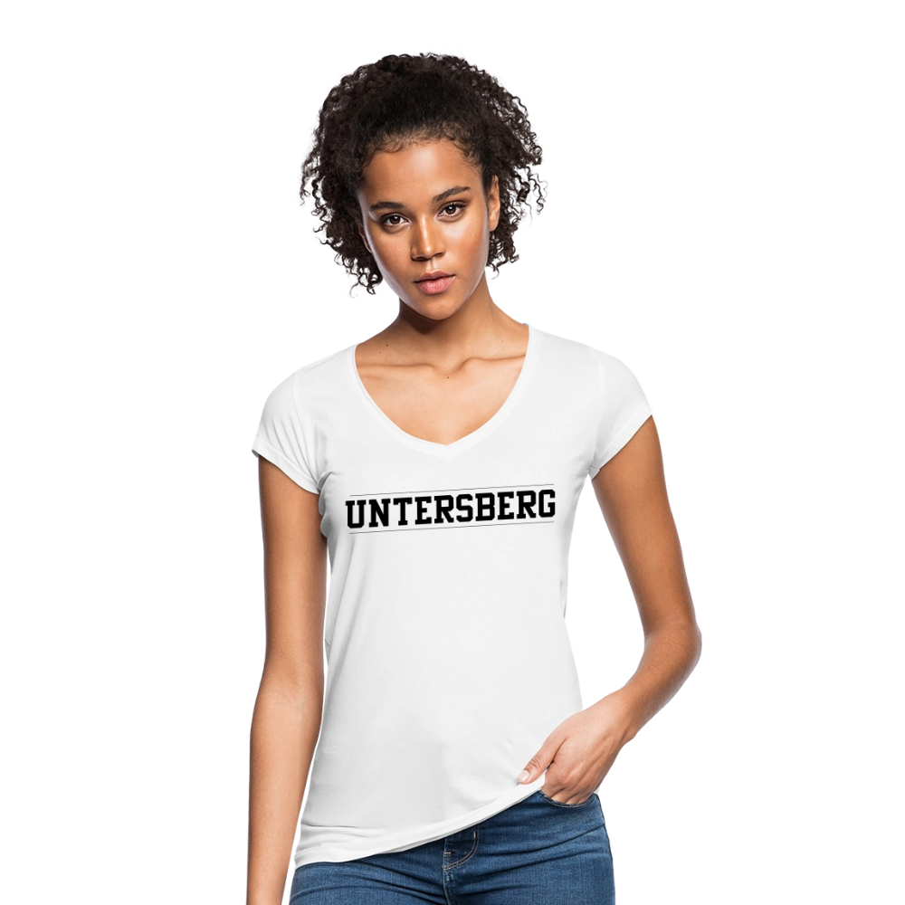 Frauen Vintage Untersberg T-Shirt - Weiß