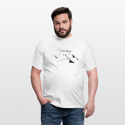 Untersberg Männer Premium T-Shirt in vers. Farben 1xDruck Schwarz - Weiß