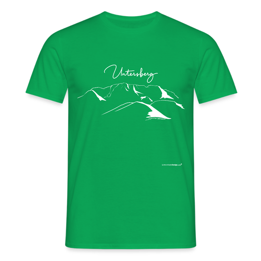 Untersberg Männer Premium T-Shirt vers. Farben 4xDruck Weiss - Kelly Green