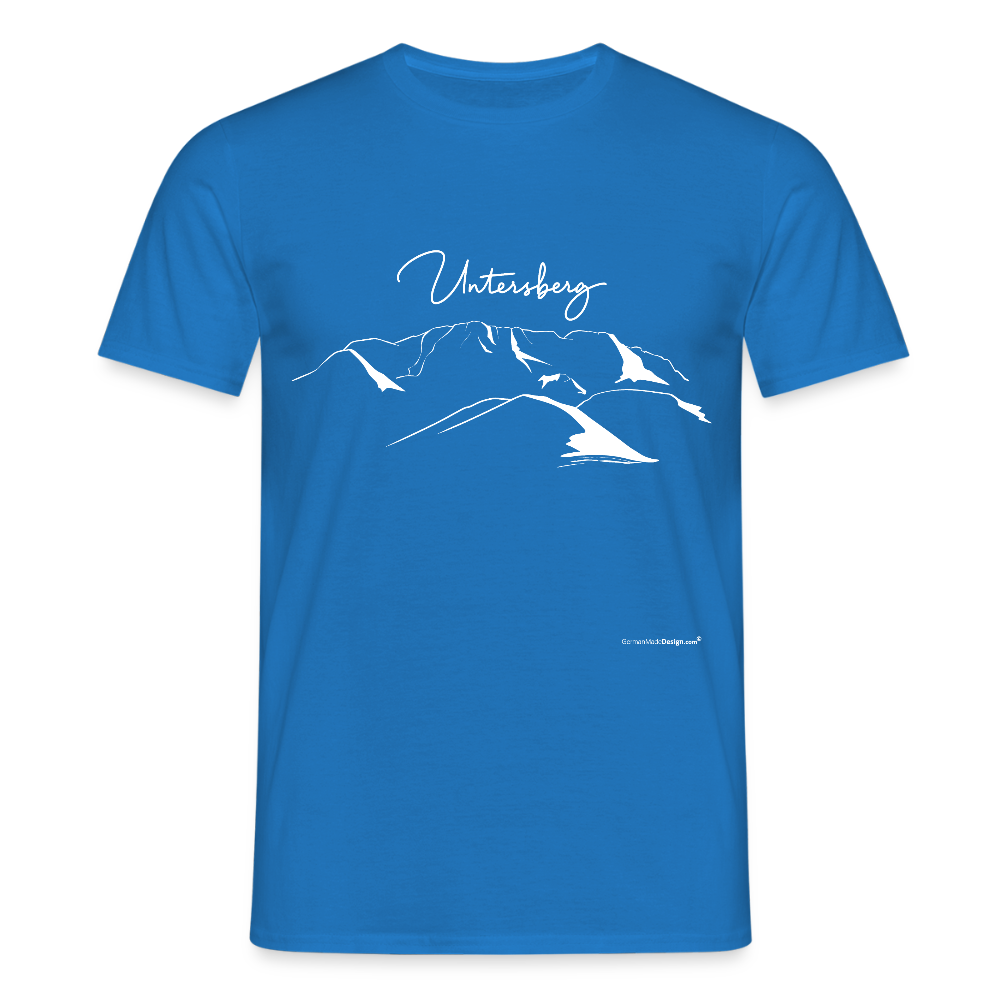 Untersberg Männer Premium T-Shirt in vers. Farben 1xDruck Weiss - Royalblau