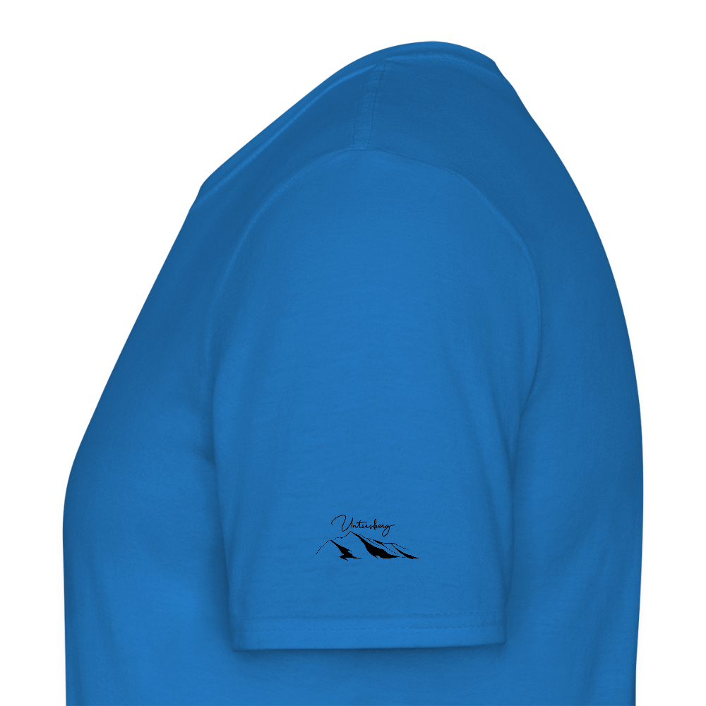 Untersberg Männer Premium T-Shirt vers. Farben 4xDruck Schwarz - Royalblau