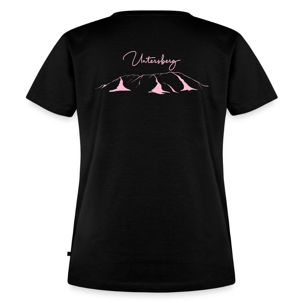 Untersberg Frauen Premium T-Shirt vers. Farben 2xDruck Rosa - Schwarz