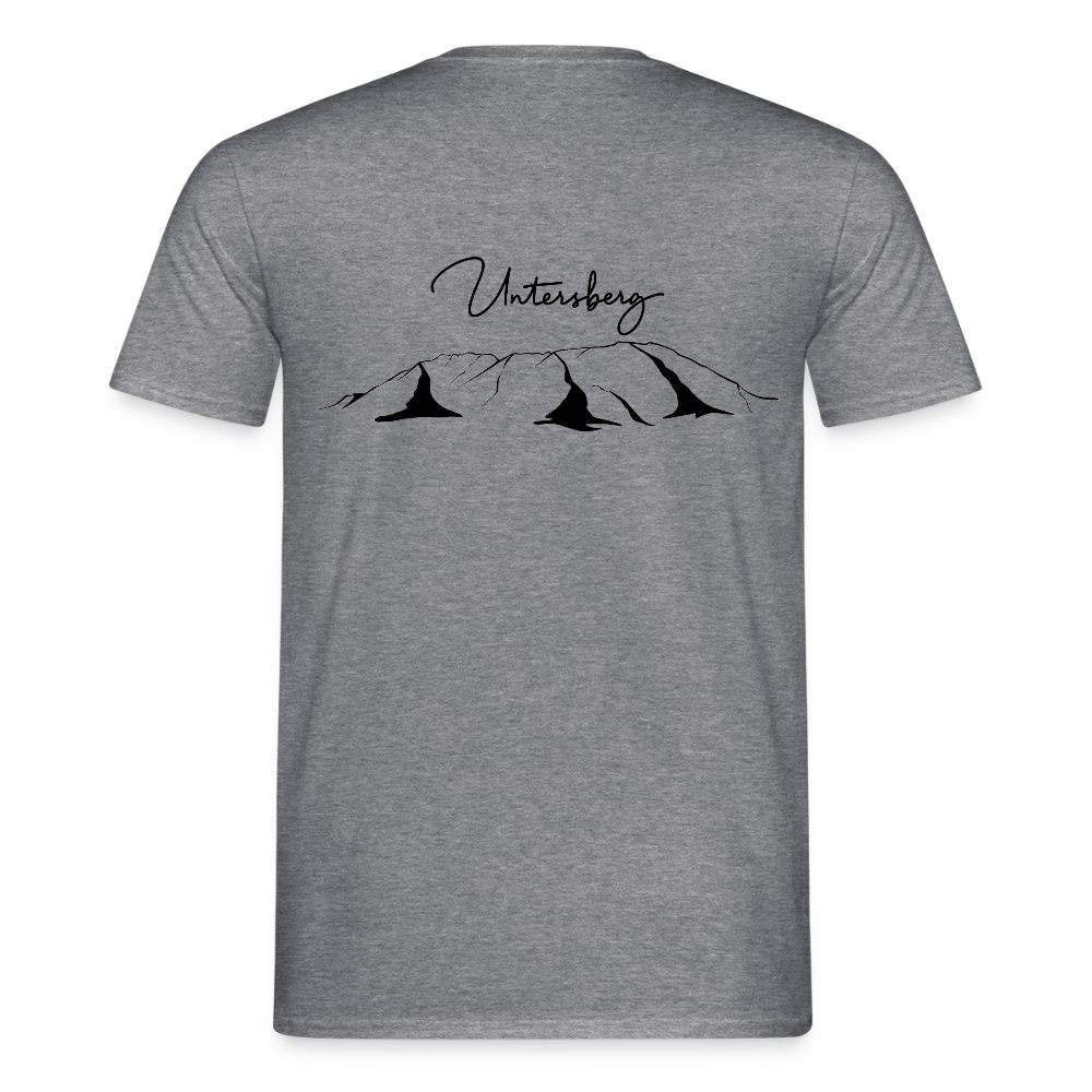 Untersberg Männer Premium T-Shirt vers. Farben 2xDruck Schwarz - Graphit meliert