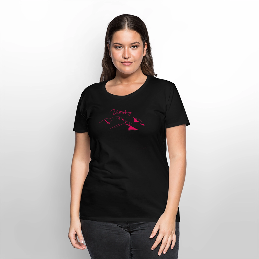 Untersberg Frauen Premium T-Shirt vers. Farben Pink - Schwarz