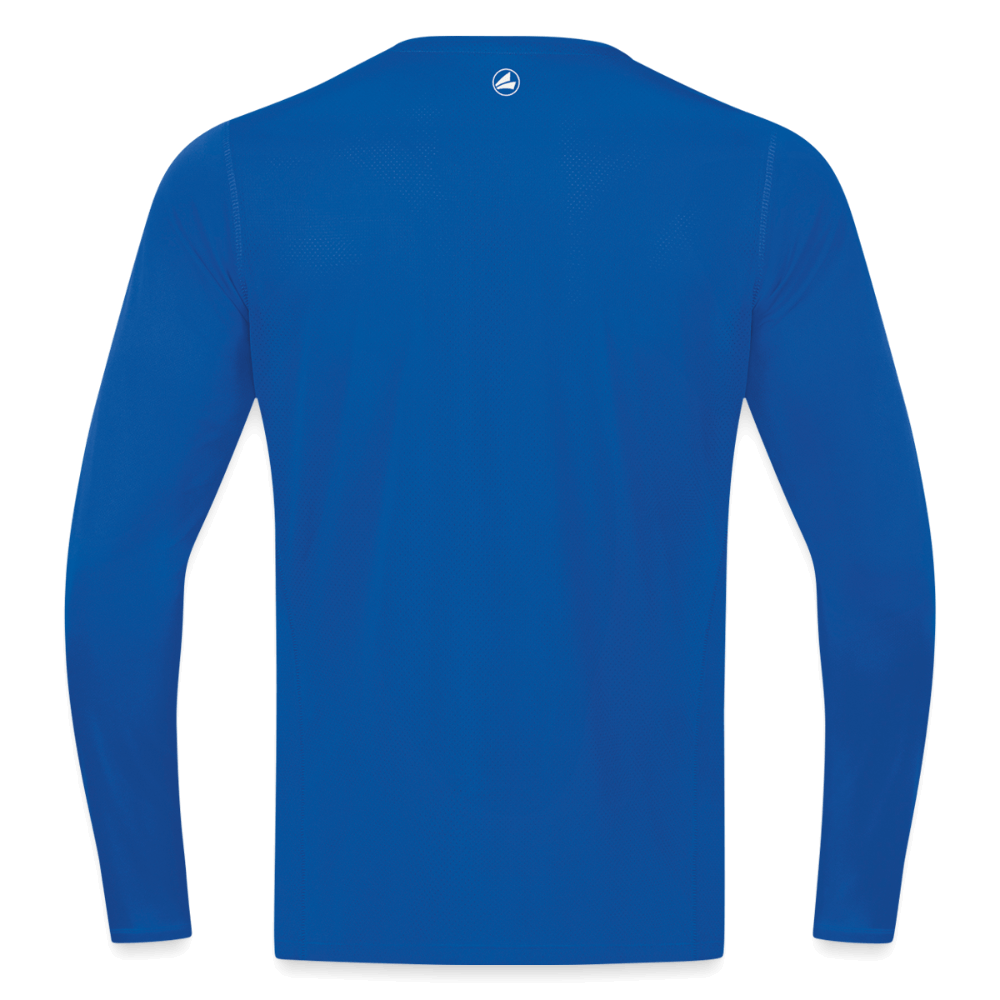 Untersberg Männer JAKO Langarmshirt vers. Farben 1xDruck weiß - Royalblau