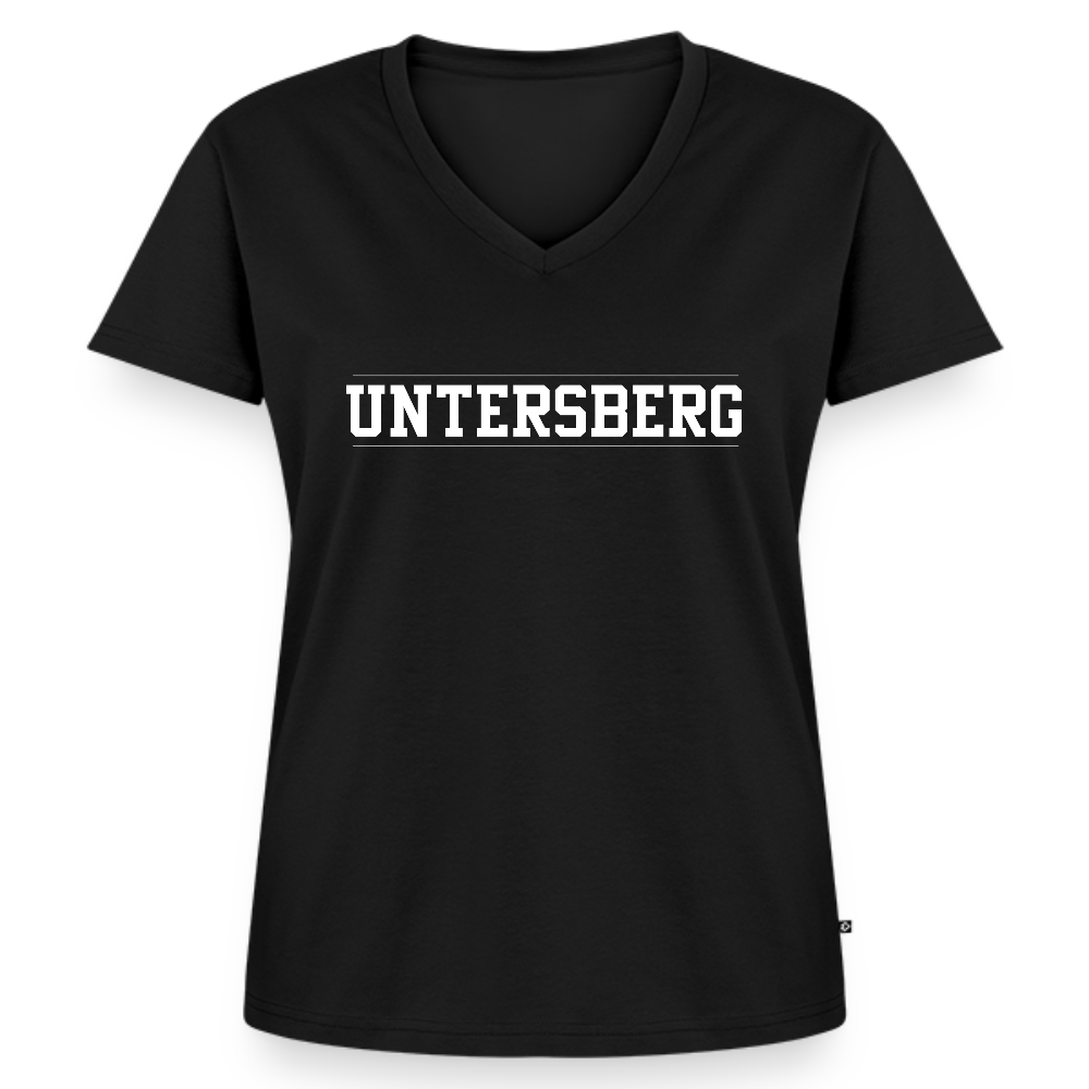 Frauen Bio-T-Shirt mit V-Ausschnitt von Stanley & Stella - Schwarz