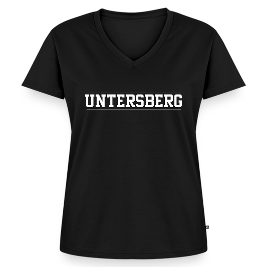 Frauen Bio-T-Shirt mit V-Ausschnitt von Stanley & Stella - Schwarz