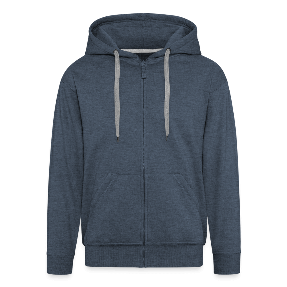 Männer Premium Kapuzenjacke - Jeansblau