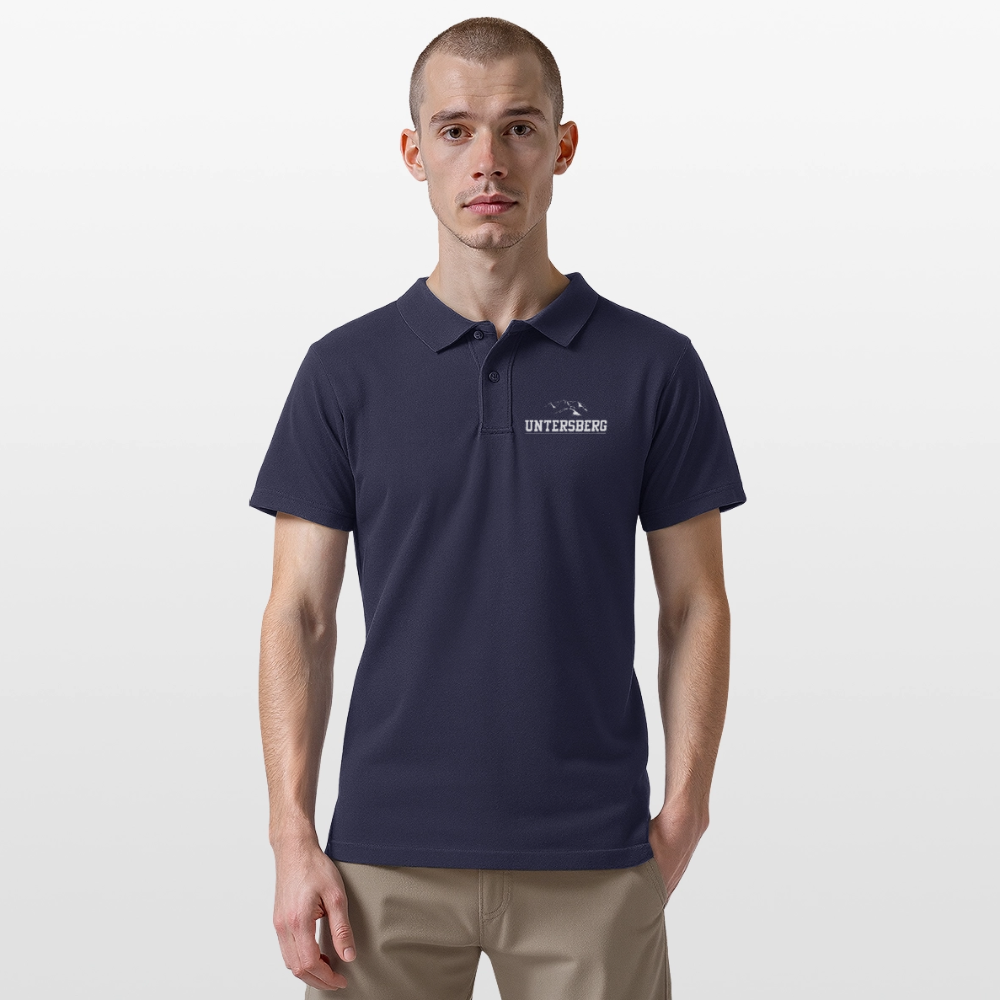 Männer Poloshirt "Untersberg" exklusiv in schwarz - Navy