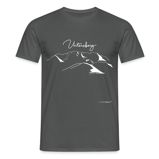 Untersberg Männer Premium T-Shirt in vers. Farben 1xDruck Weiss - Anthrazit