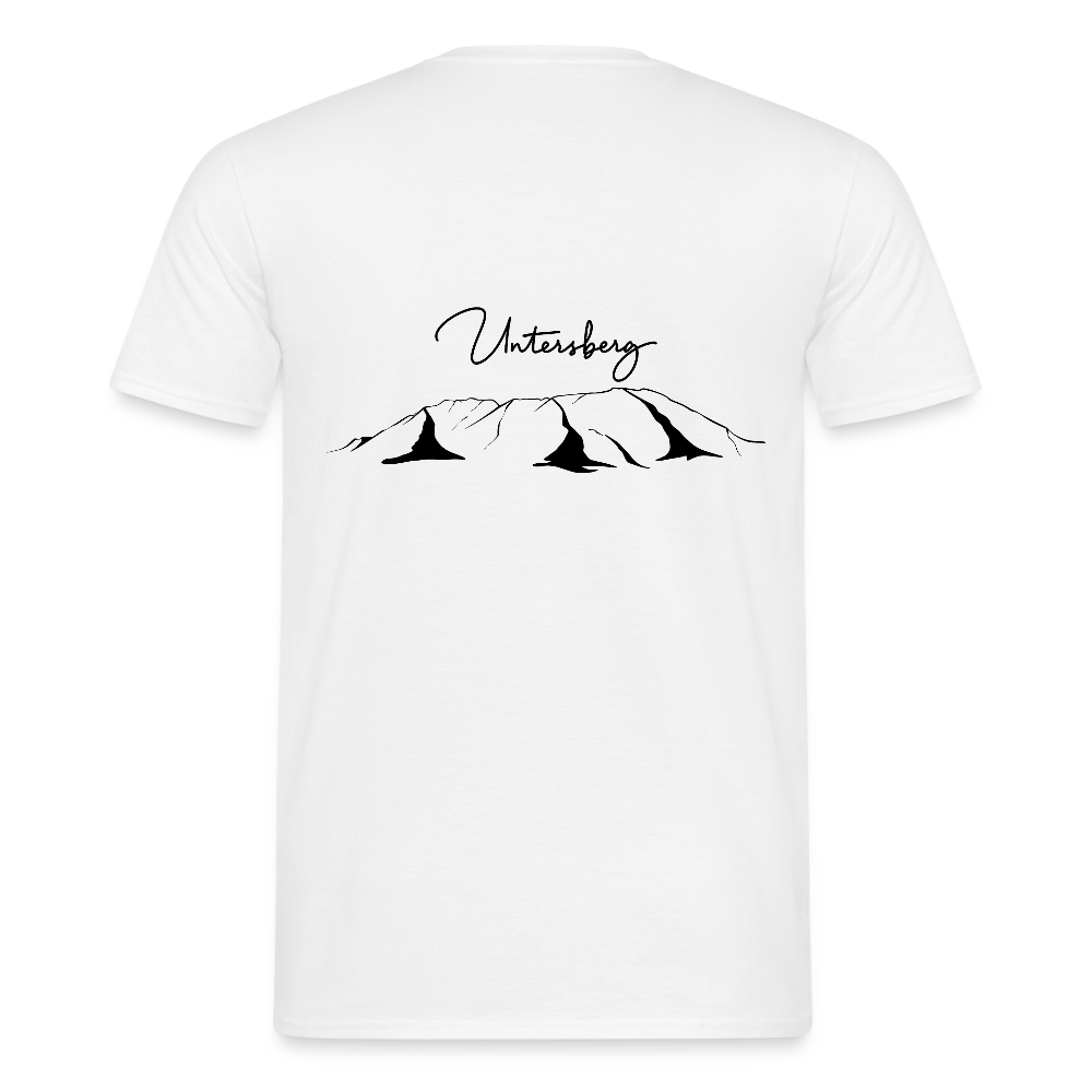 Untersberg Männer Premium T-Shirt vers. Farben 4xDruck Schwarz - Weiß