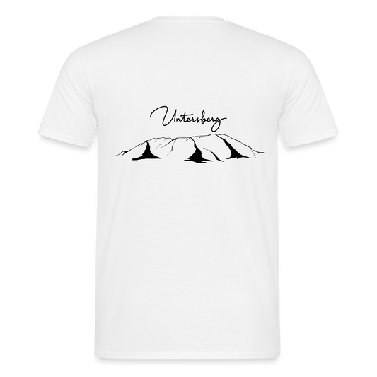 Untersberg Männer Premium T-Shirt vers. Farben 4xDruck Schwarz - Weiß