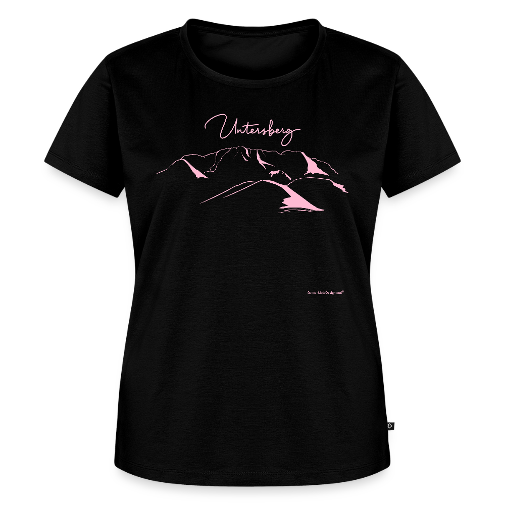 Untersberg Frauen Premium T-Shirt vers. Farben 2xDruck Rosa - Schwarz
