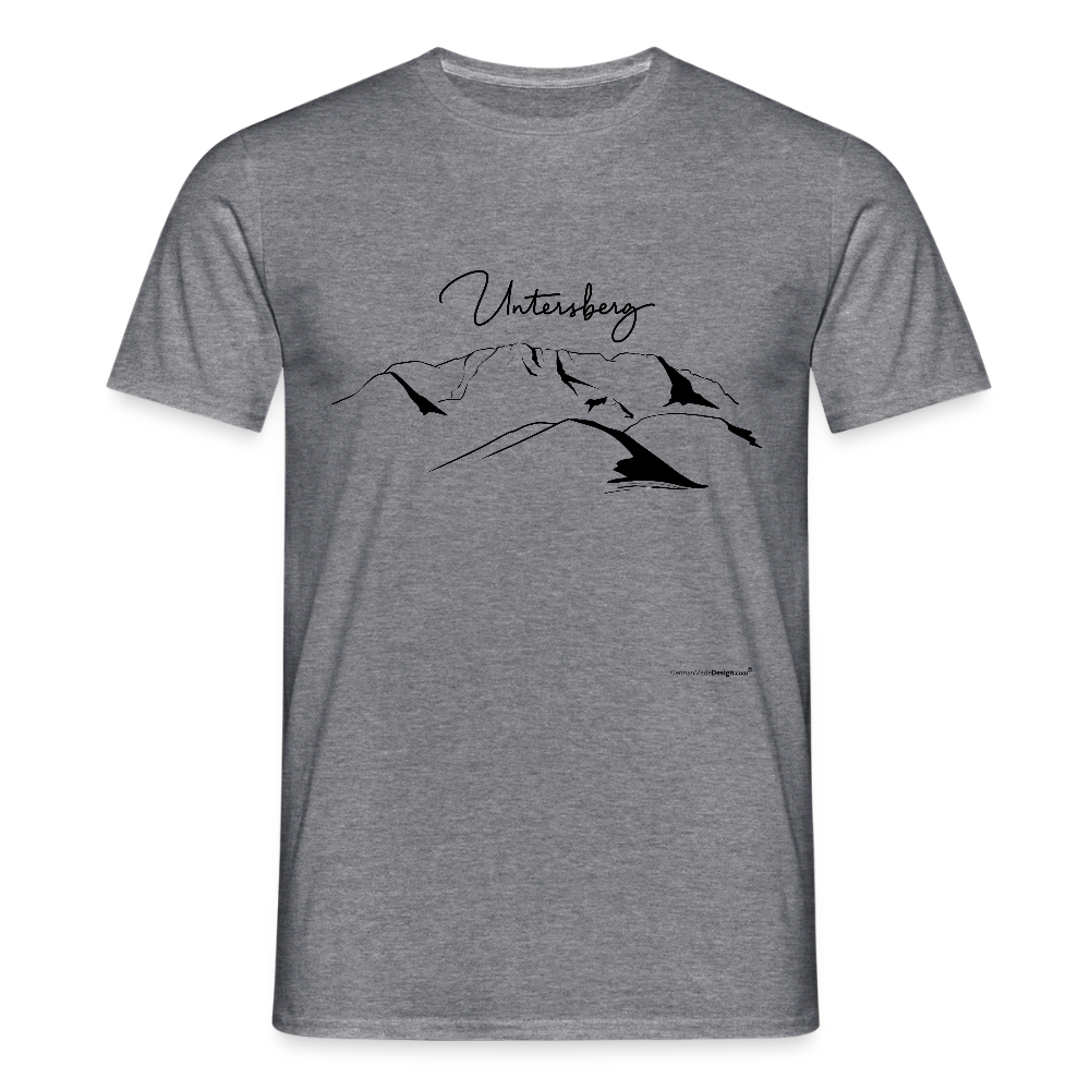 Untersberg Männer Premium T-Shirt vers. Farben 2xDruck Schwarz - Graphit meliert