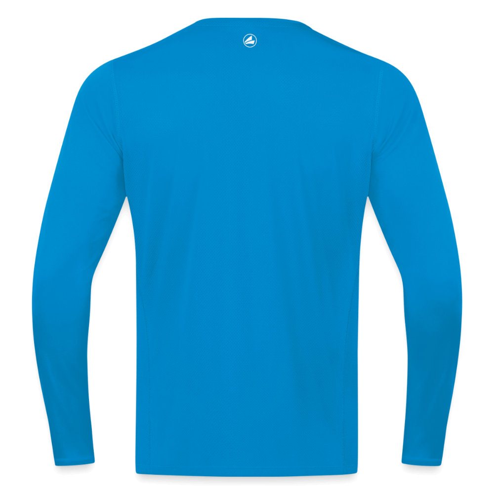 Untersberg Männer JAKO Langarmshirt vers. Farben 1xDruck weiß - Saphirblau