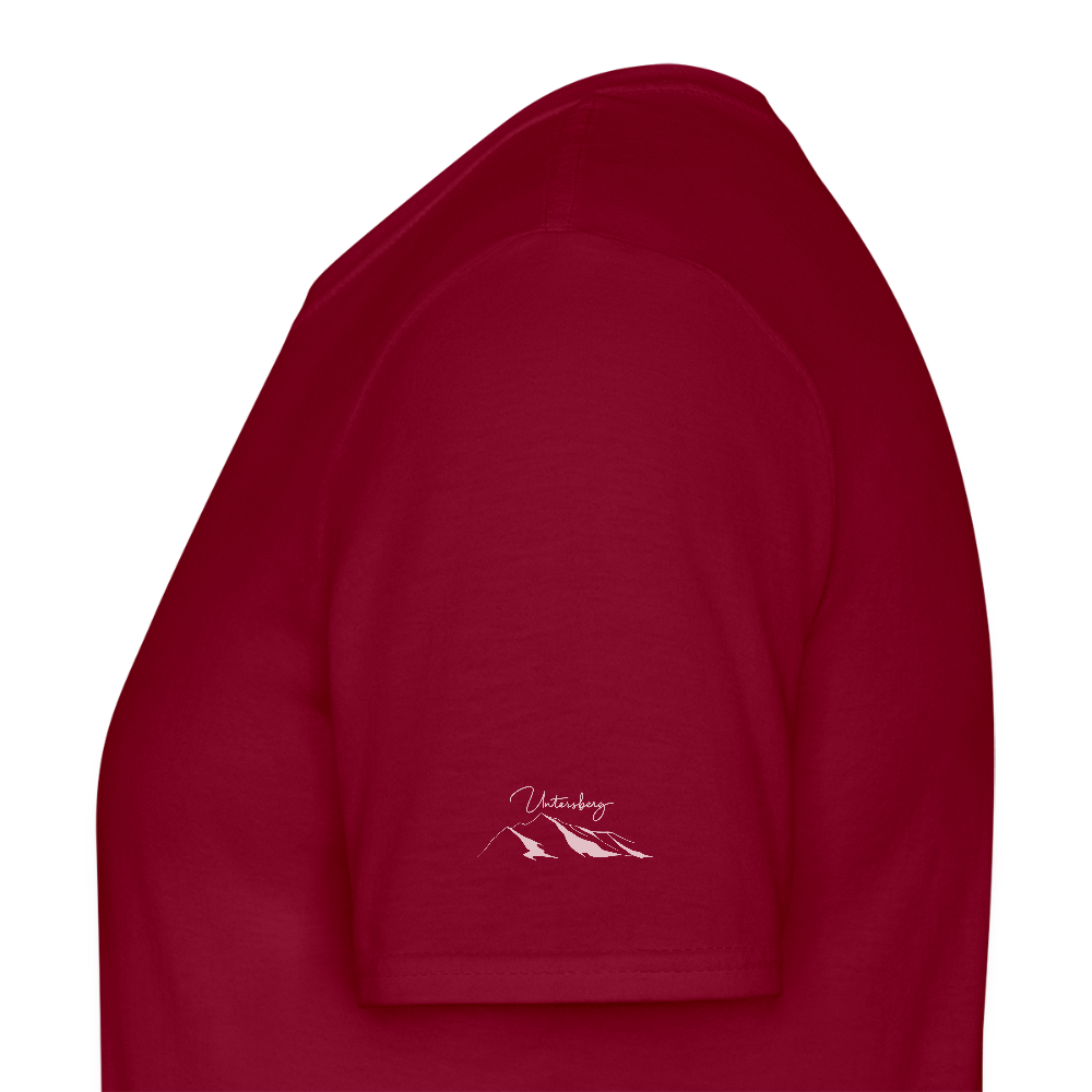 Untersberg Männer Premium T-Shirt Ziegelrot 4xDruck Rosé - Ziegelrot