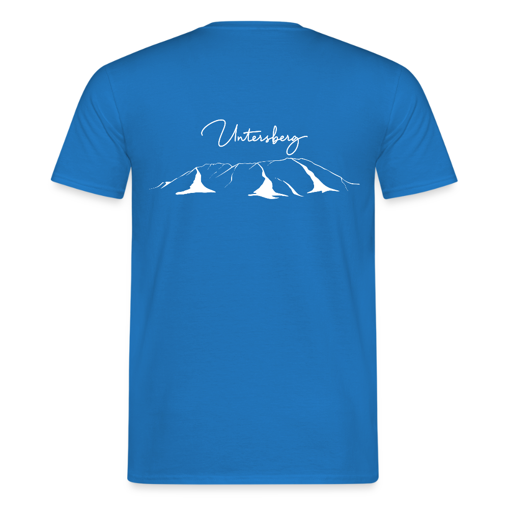 Untersberg Männer Premium T-Shirt vers. Farben 2xDruck Weiss - Royalblau