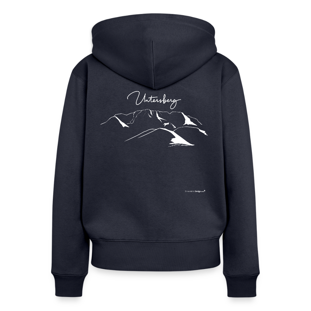 Frauen Premium Kapuzenjacke - Navy