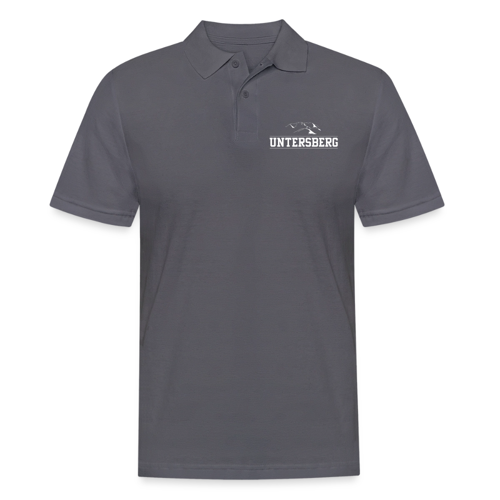 Männer Poloshirt "Untersberg" exklusiv in schwarz - Anthrazit