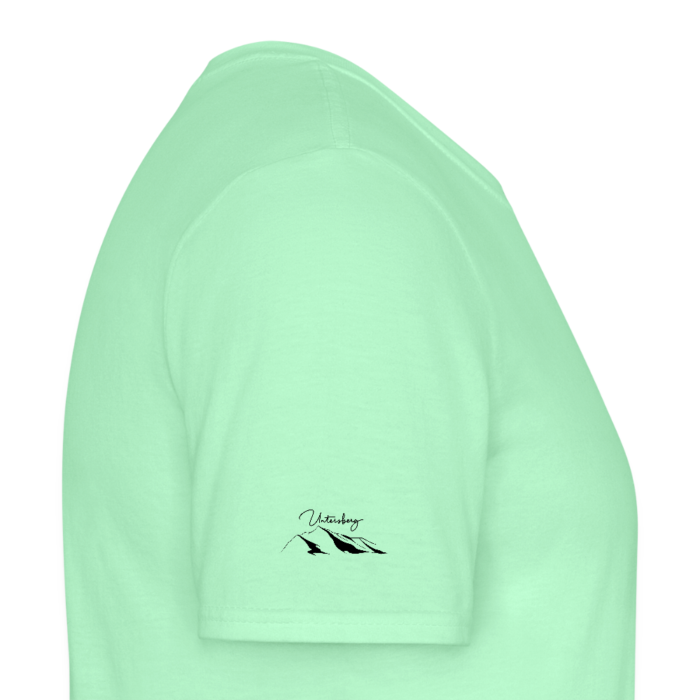 Untersberg Männer Premium T-Shirt vers. Farben 4xDruck Schwarz - Mintgrün