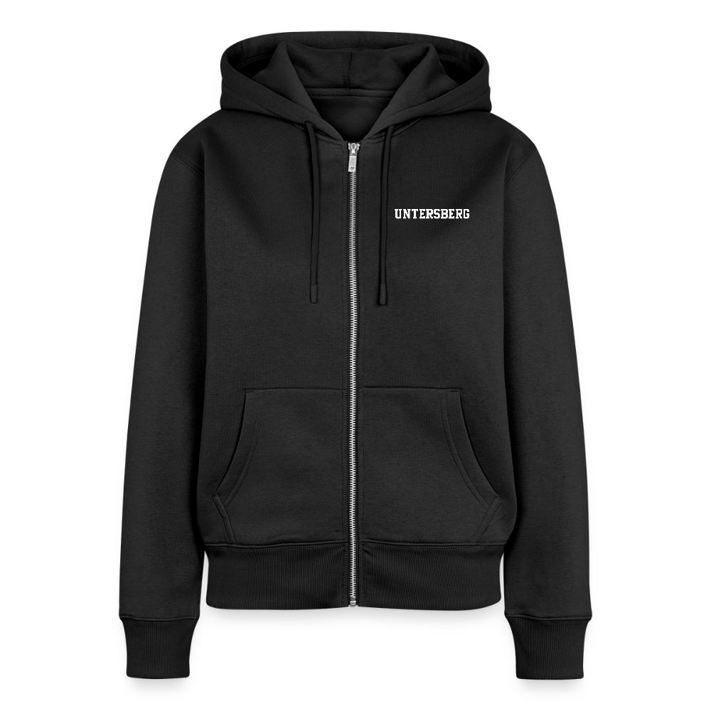 Frauen Premium Kapuzenjacke - Schwarz