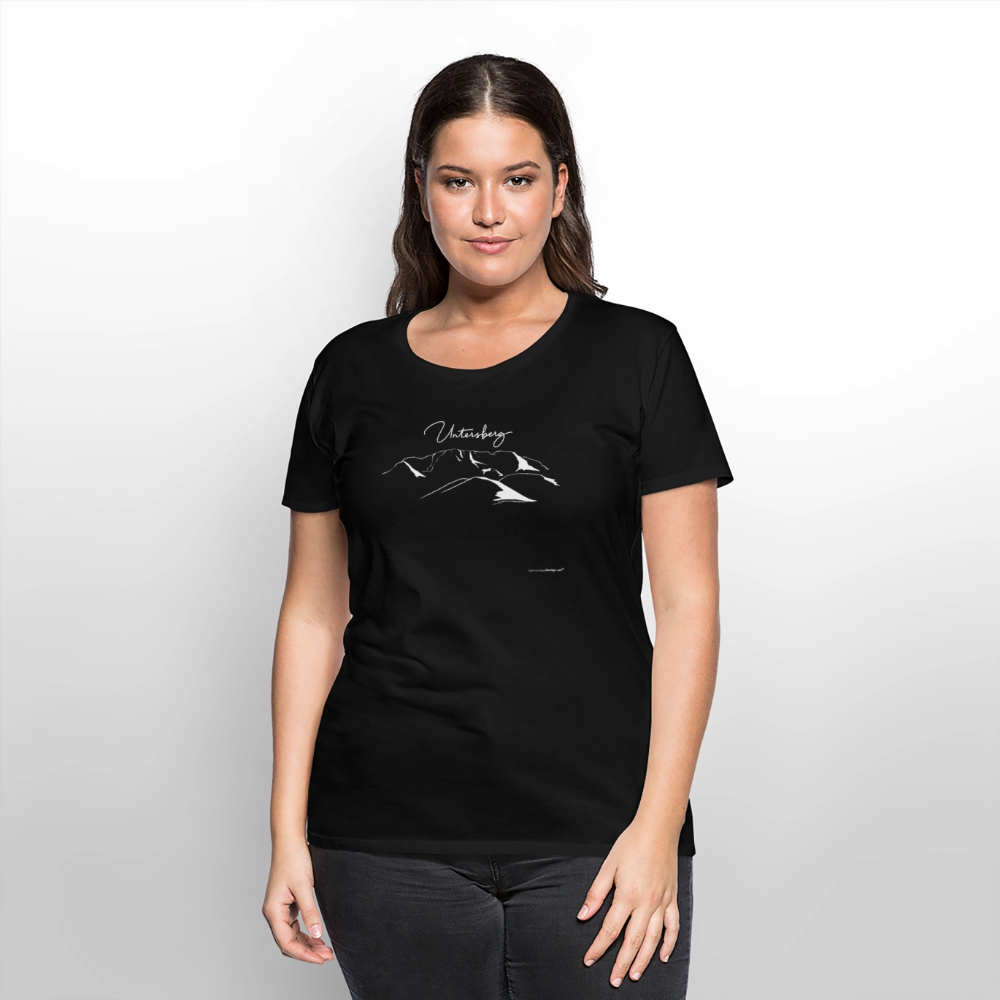 Untersberg T-Shirts Frauen vers. Farben 1xDruck weiss - Schwarz