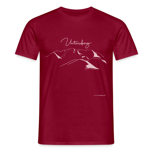 Männer Premium T-Shirt Ziegelrot Untersberg 2xDruck in Rosé - Ziegelrot