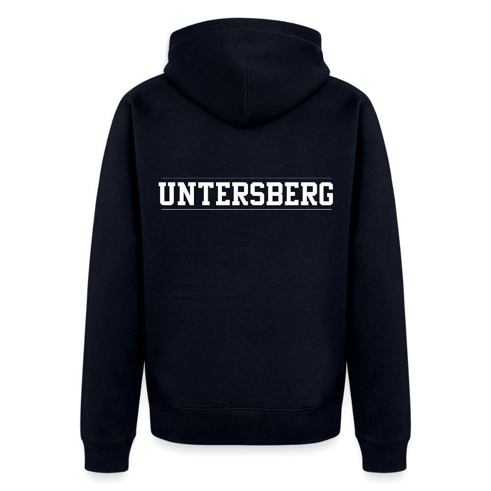 Untersberg Männer Premium Kapuzenjacke - Navy