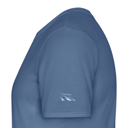 Untersberg Männer Premium T-Shirt Blau 4xDruck Sky - Taubenblau 