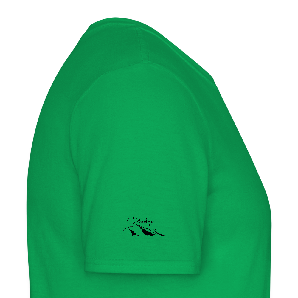 Untersberg Männer Premium T-Shirt vers. Farben 4xDruck Schwarz - Kelly Green