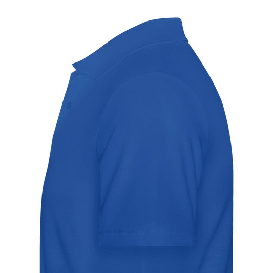 Untersberg Männer Poloshirt Royalblau 2xDruck weiß - Royalblau