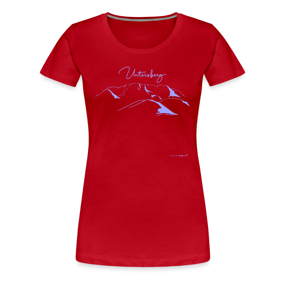Untersberg Frauen Premium T-Shirt vers. Farben hellblau - Rot