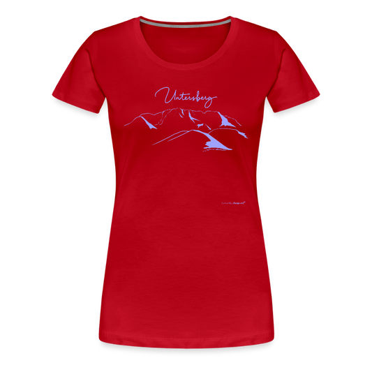 Untersberg Frauen Premium T-Shirt vers. Farben hellblau - Rot