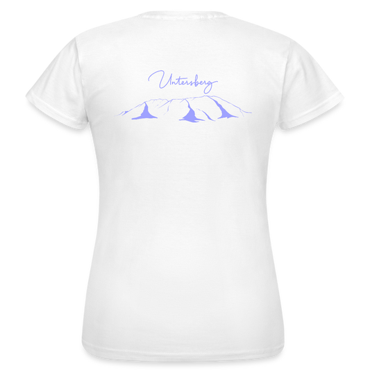 Untersberg Frauen Premium T-Shirt vers. Farben 2xDruck Hellblau - Weiß